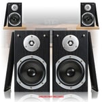 Home Audio System Stereo HiFi 5" Bookshelf Cinema Surround Sound Speakers 280W