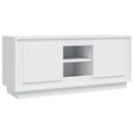 Meuble TV blanc 102x35x45 cm bois d'ingénierie - Prolenta Premium