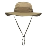 Solhatt för män UPF 50+ Bred brättad Bucket Hat Vindtät Fiskehatt Khaki - Perfet