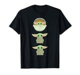 Star Wars The Mandalorian Grogu Trio Cartoon Poses T-Shirt