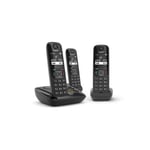 Gigaset as690a trio téléphone analog/dect noir