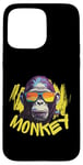 iPhone 15 Pro Max Angry Monkey King Gorilla Face Funny Graphic Men Women Kids Case