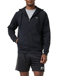 Under Armour Men's Rival Fleece Full Hoodie Zip Up Sweatshirt, Black (001 Onyx White, XL Tall UK