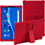 Lenovo Tab M10 FHD Plus (2nd Gen) 10.3 Inch Case,ATOOZ PC Holder Tablet Silicone Case,Anti-drop for Lenovo Tab M10 Plus TB-X606F TB-X606X(Red)