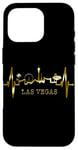 Coque pour iPhone 16 Pro Las Vegas Silhouette Battement Coeur J'adore Las Vegas