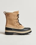 Sorel Caribou WP Felt Lined Leather Boots Buff