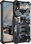 Hülle Für Iphone Xr, Für Iphone Xr Handyhülle, 360 Grad Armor Panzerhülle Heavy Duty Schutzhülle Mit Ständer Case Cover - Product Navy Blau