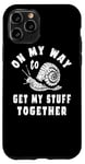 Coque pour iPhone 11 Pro Blague amusante « On My Way To Get My stuff Together »