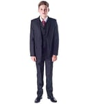 Boys 5 Piece Black Classic Suit Wedding Page Boy Outfit - 3-6m to 14 Years (4-5 