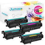 Lot de 4 Toners cartouches Jumao compatibles pour HP Color LaserJet Pro M252dw