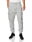 Nike M NSW Club Pant Cargo BB Pantalon de Sport Homme, DK Grey Heather/Matte Silver/(White), FR : 2XL (Taille Fabricant : 2XL-T)
