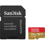 Sandisk MicroSDXC 64GB (+ SD-sovitin)