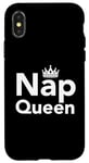 Coque pour iPhone X/XS Nap Queen, j'aime dormir et reposer mes yeux