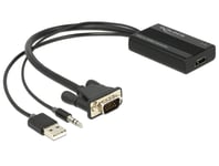 DELOCK – VGA to HDMI Adapter with Audio (62597)