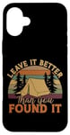 iPhone 16 Plus Camping Tent Retro Vintage Leave It Better Than You Found It Case