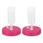 Fermentation Kit, 2 Mason Jars Fermenting Lids with 2 Airlocks Rose Red