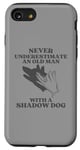 iPhone SE (2020) / 7 / 8 Funny Mens Dad Dog Lover Dog Hand Shadow Case