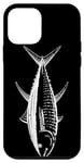 Coque pour iPhone 12 mini Yellowfin Thon Pêcheur en plein air Jeu en mer profonde Dos