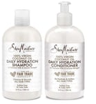 Shea Moisture 100% Virgin Coconut Oil Daily Hydration Shampoo & Conditioner 13oz