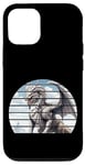 Coque pour iPhone 13 Pro Rétro coucher de soleil blanc anime dragon art japonais