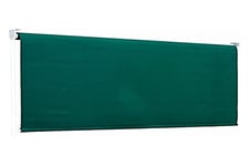 Linea Garden Friend Rideau de soleil à chute avec rouleau en aluminium et couverture en Polyester, attaque à plafond, hauteur 250 cm, longueur 200 cm, VERT uni,