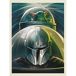 Pyramid International Star Wars : The Mandalorian Canvas (N-1 Starfighter Design) Grande toile 60 cm x 80 cm – Produit officiel