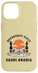 Coque pour iPhone 14 Outdoorsy Vibes Arabie Saoudite Voyage Vacances