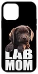 Coque pour iPhone 12 mini Chocolate Lab Puppy Mom Mama