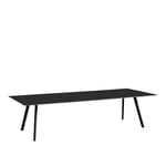 HAY - CPH30 2.0 Table Black Lacquered Oak Frame L300 X W90 X H74 Black Linoleum Tabletop Black Lacquered Edge - Spisebord - Ronan & Erwan Bouroullec - Svart - Tre