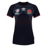 Umbro Womens England Rugby Alternate Shirt RWC 2023 Top Navy XL