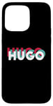 Coque pour iPhone 15 Pro Max Hugo Name Chemise humoristique avec nom rétro Hugo années 80