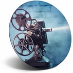 Awesome Fridge Magnet - Vintage Old Movie Projector Films Cinema Camera Cool Gif