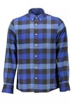 Gant Mens Blue Cotton Shirt material_cotton - Size X-Large