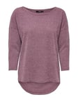 Only Femme Onlalba 3/4 Top Jrs Noos T Shirt, Violet (Dry Rose Dry Rose), L EU