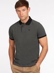 Barbour Essential Sports Mix Regular Fit Polo Shirt - Dark Grey, Black, Size S, Men