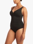 Sea Level Essentials Cross Front Multifit One Piece Swimsuit, Black