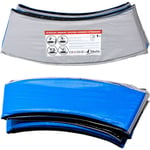 Kangui - Coussin de protection trampoline ø 430 cm - Bleu et Gris