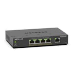 NETGEAR 5 Port Gigabit Ethernet Smart Managed Plus PoE Switch (GS305EP) - with 4