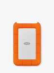 LaCie Rugged External Hard Disk Drive, 5TB, USB Type-C, Orange