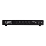 Répartiteur HDMI, HDMi Splitter 1.4 Premium 4Kx2K, 1x8 8 Ports HDMI 1080P HDCP 1.3, 3D 4K Blue-Ray