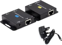 Rallonge Hdmi 60 M Avec Poc 1080P @ 60 Hz 3D Répéteur Hdmi (Tx Et Rx) Rj45 Vers Hdmi Convertisseur Transfert Simple Par Câble Ofc Cat5E/Cat6/Cat7/Cat8 Avec Adaptateur D'Alimentatio[YIN144171]