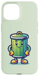 iPhone 15 Garbage Trash Can Cartoon Character Design Case