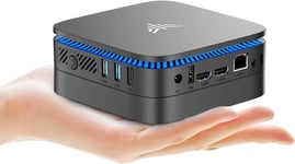 Mini Pc Alder Lake N97(Jusqu'À 3.6Ghz) 16 Go Ddr4/1To M.2 Ssd Mini Ordinateur De Bureau,Ssd 2.5""(Max 2To),4K@60Hz Uhd Dual Display,Wifi 5/Bt4.2,Rj45 Lan,Mini Ccomputeur Avce Vesa