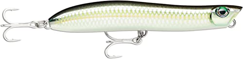 Rapala - Leurre de Pêche MaxRap Walk'N Roll - Construction ABS - Leurre Pêche en Mer & Eau Douce Flottant - Profondeur de Nage Surface - Taille 10cm / 13g - Fabriqué en Estonie - Bleak