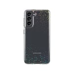 tech21 Evo Sparkle Case for Samsung Galaxy S21 5G - Holographic Phone Case with 10 ft Drop Protection - Radiant