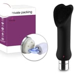 LSC® Silikonborste Klitorisstimulator Vibration Oralsexleksaker G Spotmassage Vibrator Sexleksaker för - Svart Typ