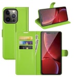 Iphone 13 Pro Max      Pu Wallet Case    [Green]