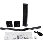 Ergotron WorkFit Dual Monitor Kit - Mounting kit for 2 LCD displays - black - screen size: up to 24"