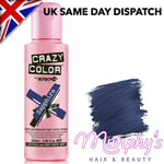 Crazy Color | Semi-Permanent Hair Colour Cream (Sapphire 72)