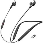 Jabra Evolve 65e MS Wireless Stereo Earphone Behind the Neck USB With Microphone Black